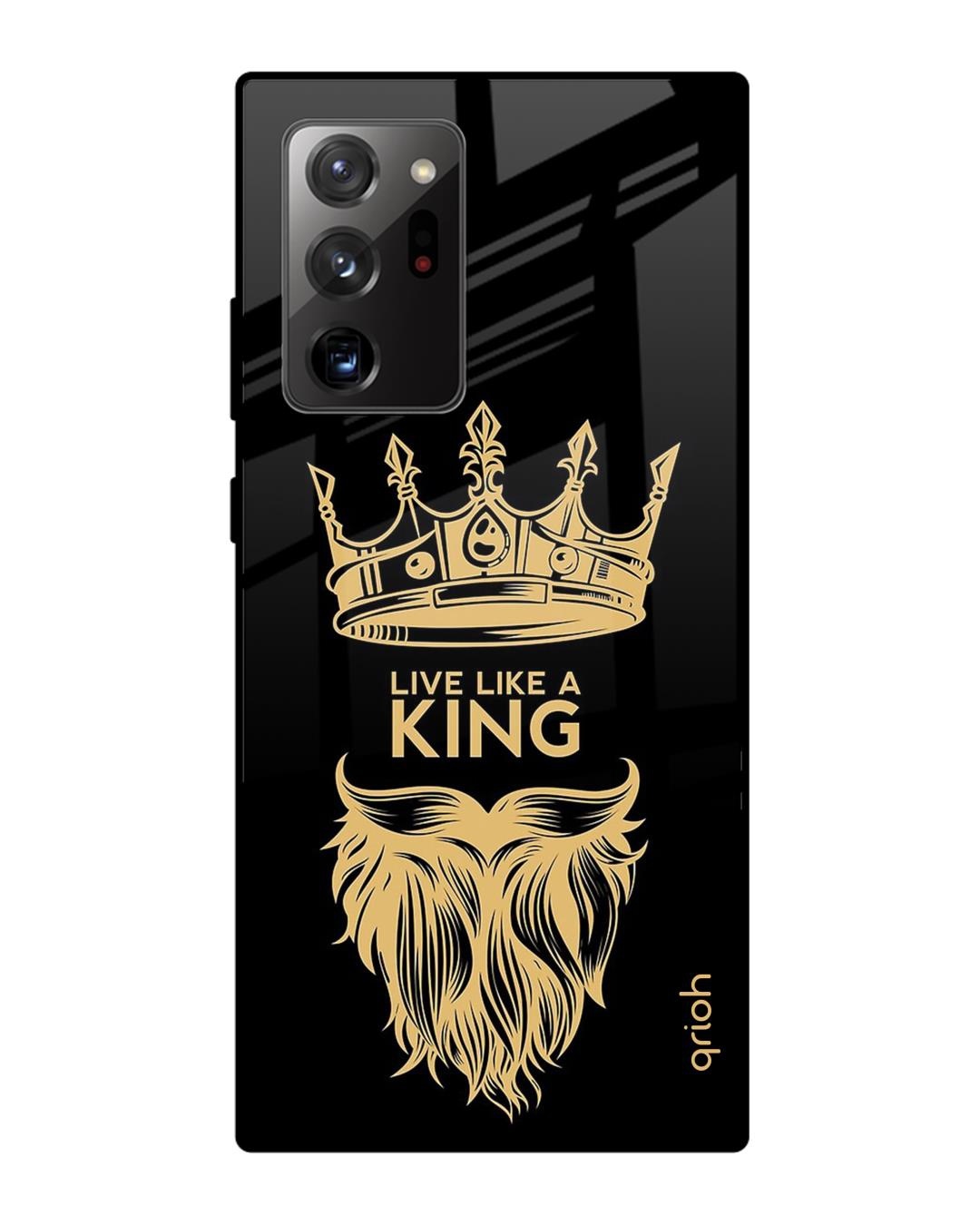 Shop King Life Printed Premium Glass Cover For Samsung Galaxy Note 20 Ultra(Impact Resistant-Front