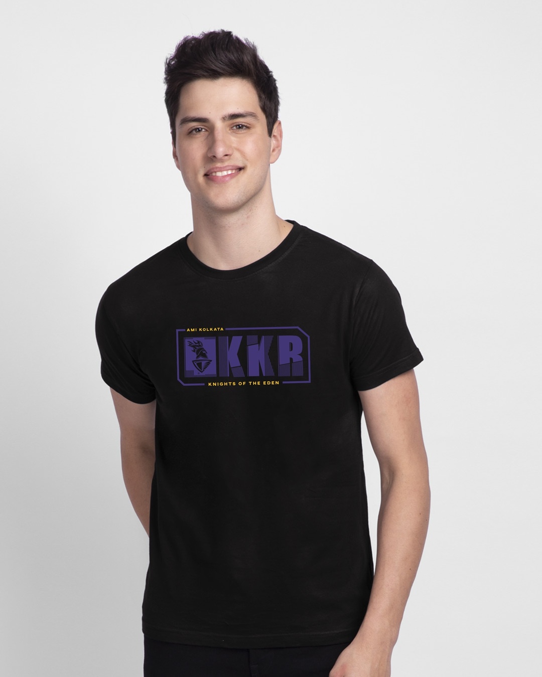 Shop Knights Of Eden Half Sleeve T-Shirt-Front