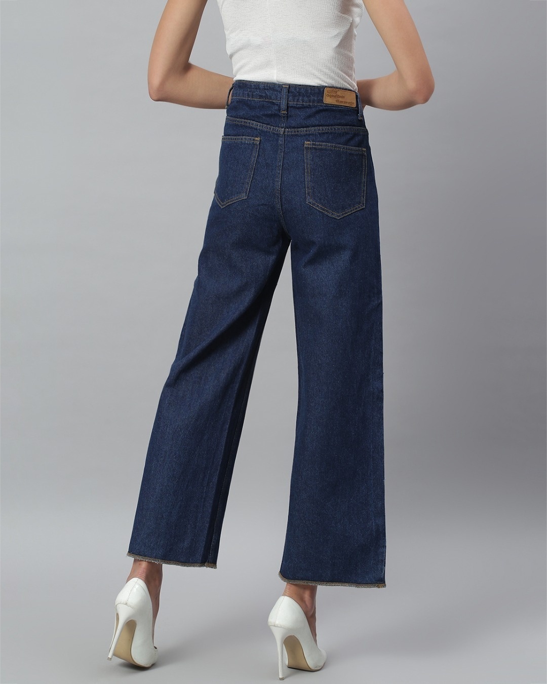 Shop Women's Blue Mid Rise Jeans-Back