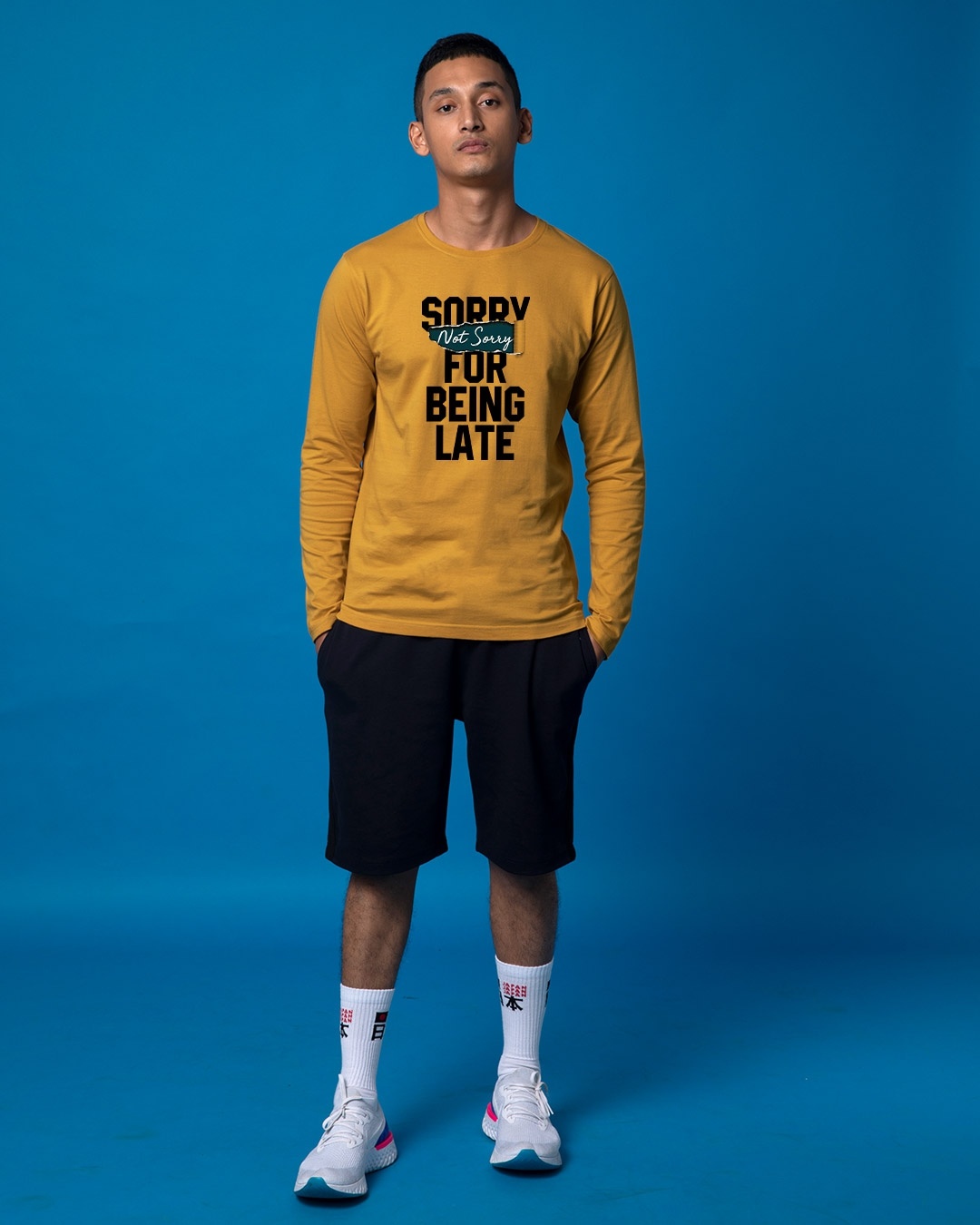 Shop Late And Not Sorry Full Sleeve T-Shirt-Full