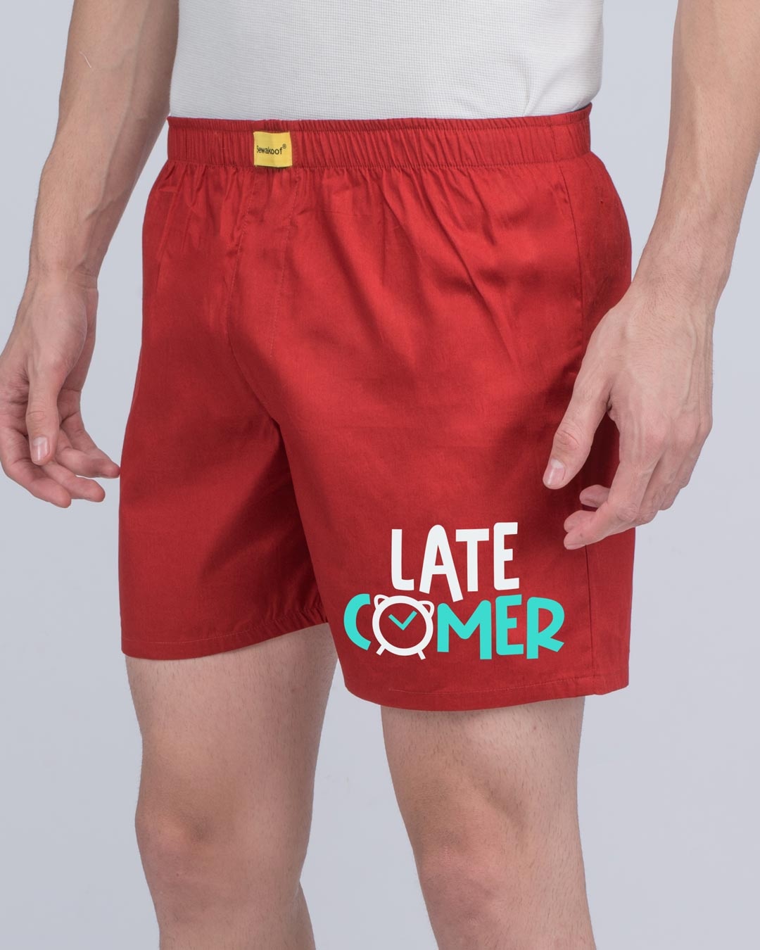 Shop Latecomer Side Printed Boxer-Back