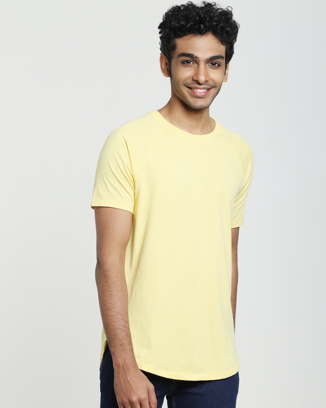 Buy Lemon Drop Apple Cut Raglan T Shirt For Men Yellow Online At Bewakoof