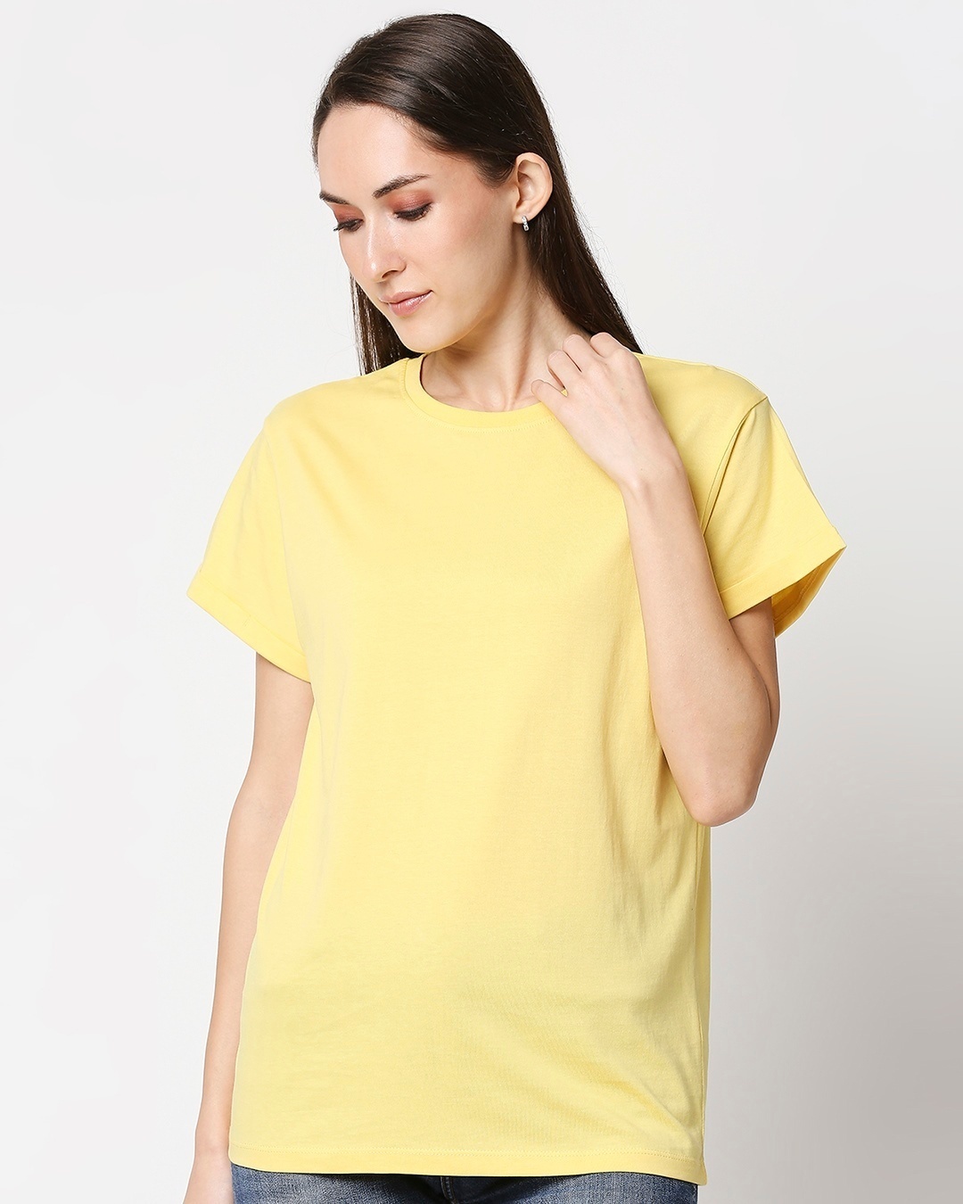 Shop Lemon Drop Boyfriend T-Shirt-Front