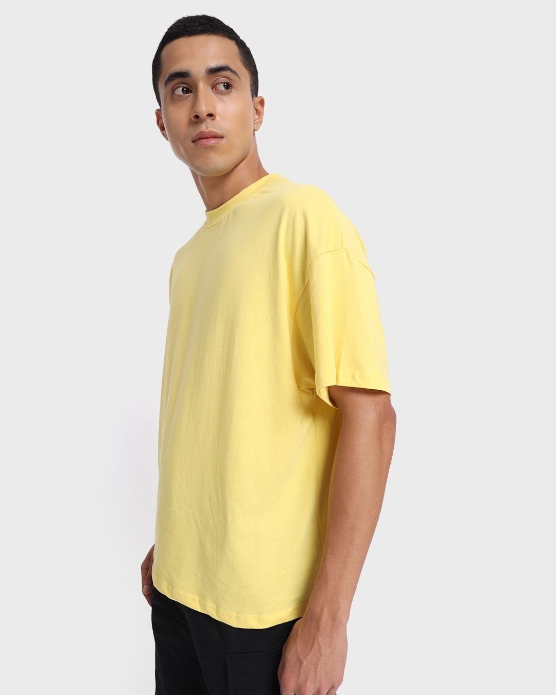 Shop Unisex Yellow T-shirt-Back