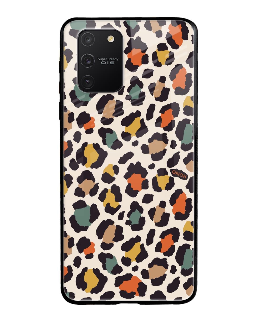 Shop Leopard Printed Premium Glass Cover For Samsung Galaxy S10 lite(Impact Resistant, Matte Finish)-Back