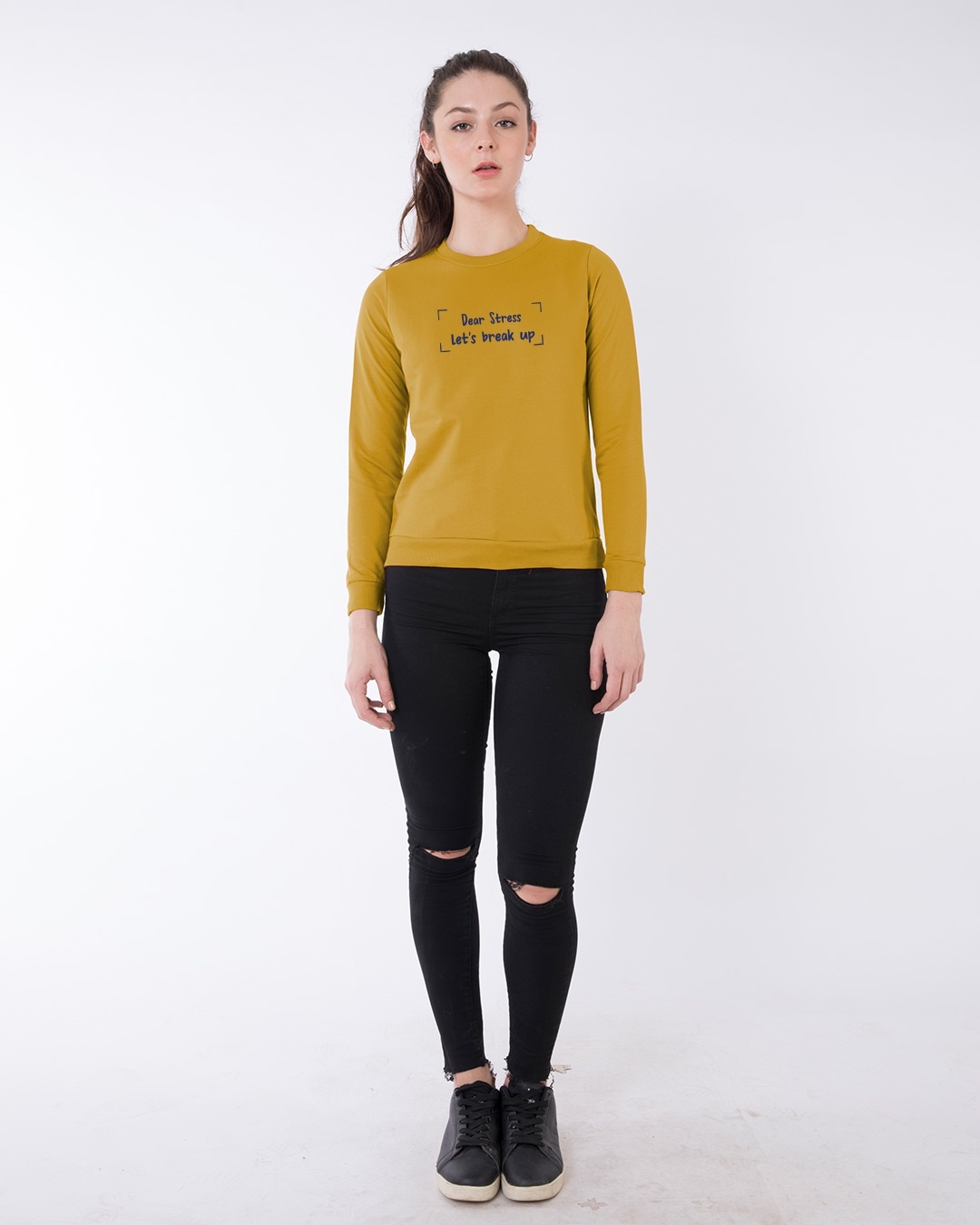Shop Let's Break Up Fleece Sweatshirt-Design