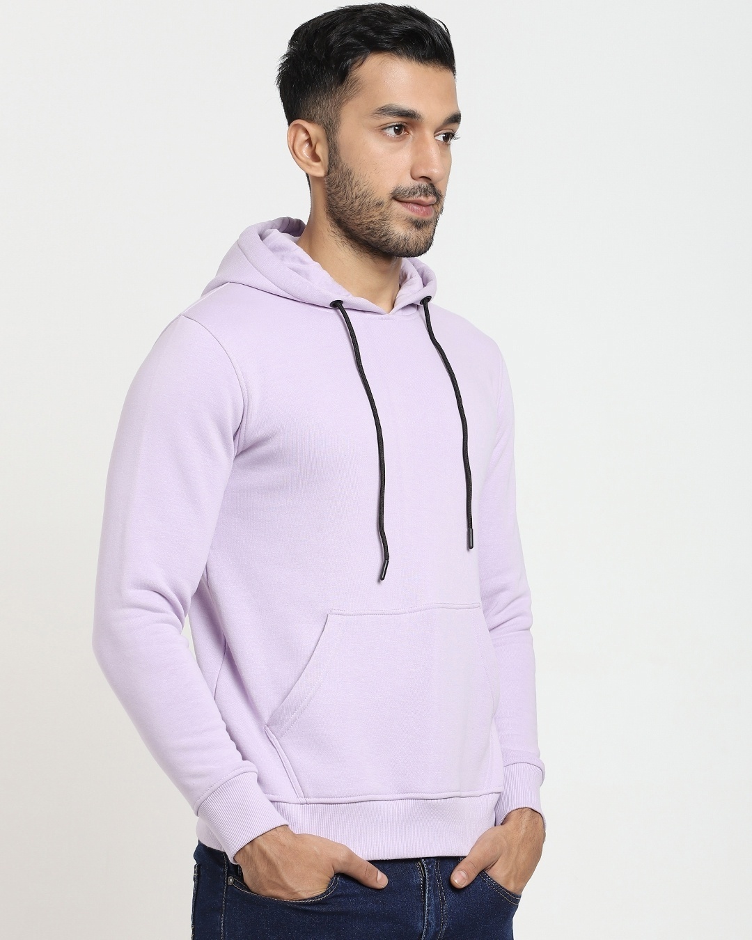 Shop Lilac Fleece Hoodie Sweatshirt-Design