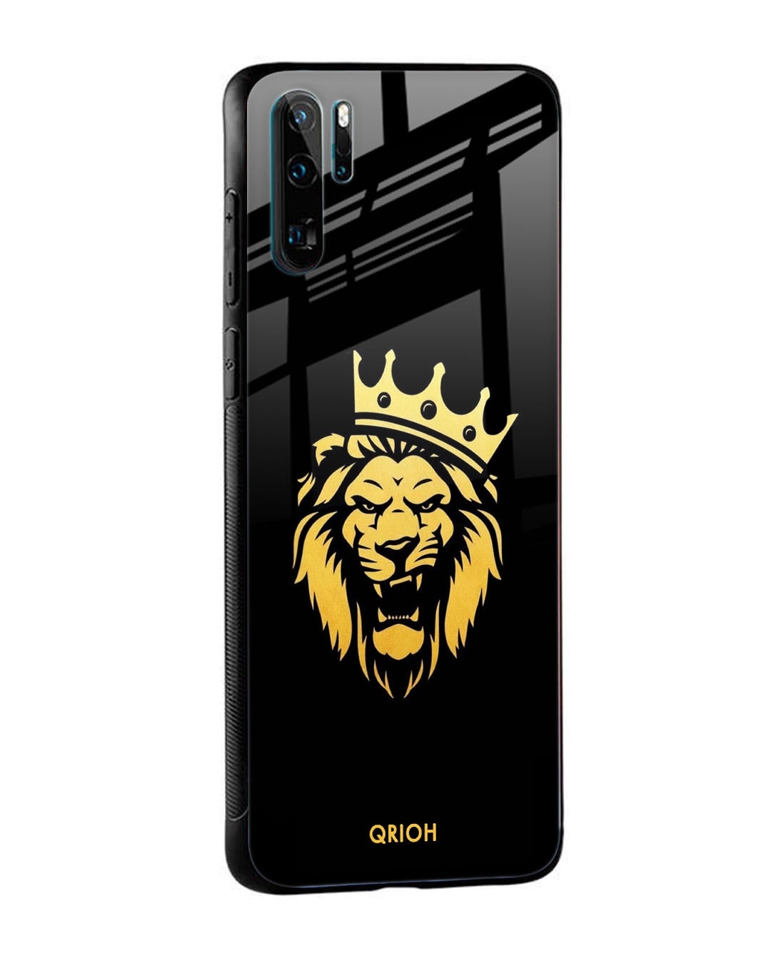 Shop Lion The King Printed Premium Glass Cover For Huawei P30 Pro (Impact Resistant, Matte Finish)-Design