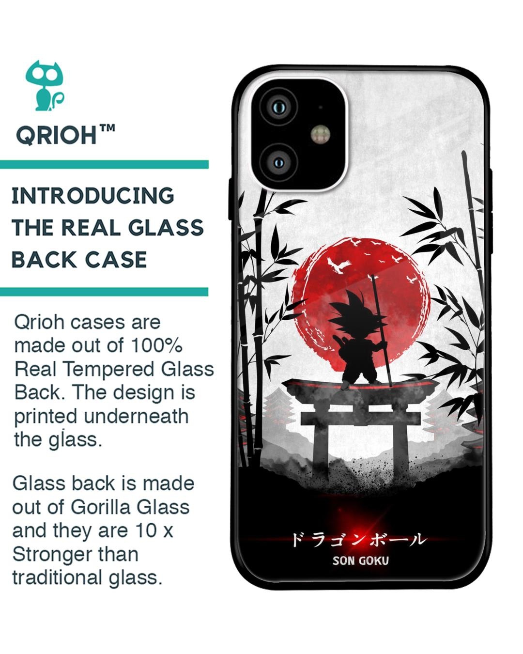 Shop Little Goku Japanese Premium Glass Case for Apple iPhone 11 (Shock Proof,Scratch Resistant)-Back