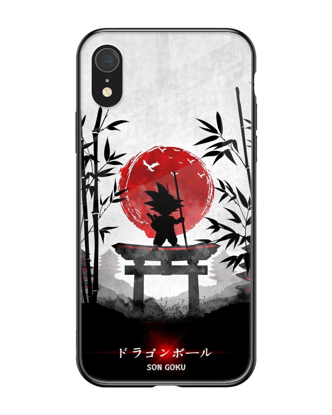 Shop Little Goku Japanese Premium Glass Case for Apple iPhone XR (Shock Proof,Scratch Resistant)-Front