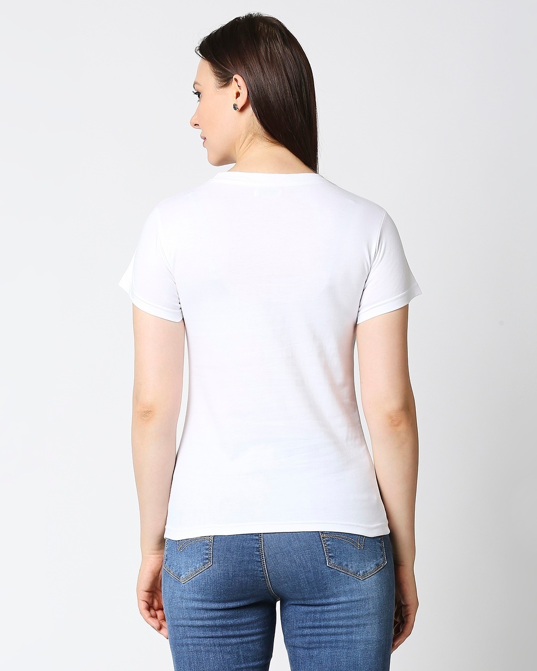 Shop Women's Looking Back Slim Fit Hyper Print T-shirt-Full