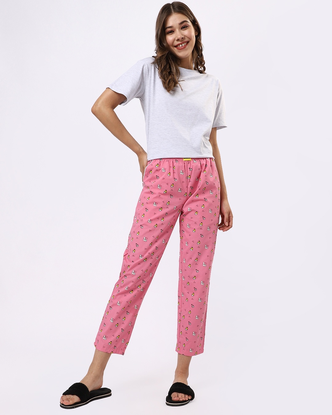 Shop Love Cupcake All Over Printed Pyjama