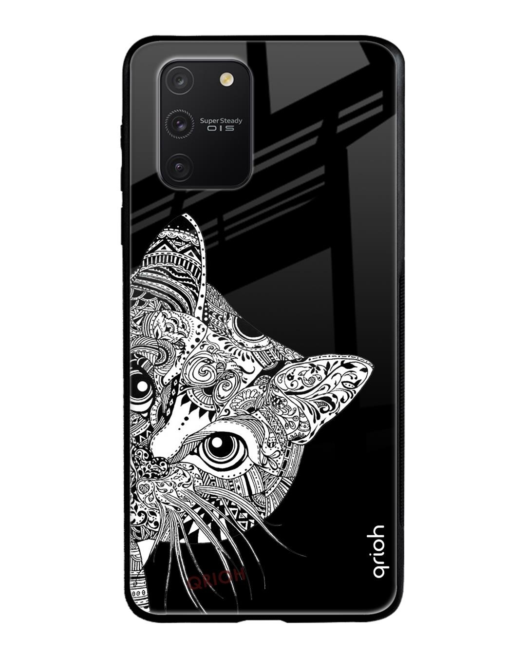 Shop Mandala Printed Premium Glass Cover For Samsung Galaxy S10 lite(Impact Resistant, Matte Finish)-Front