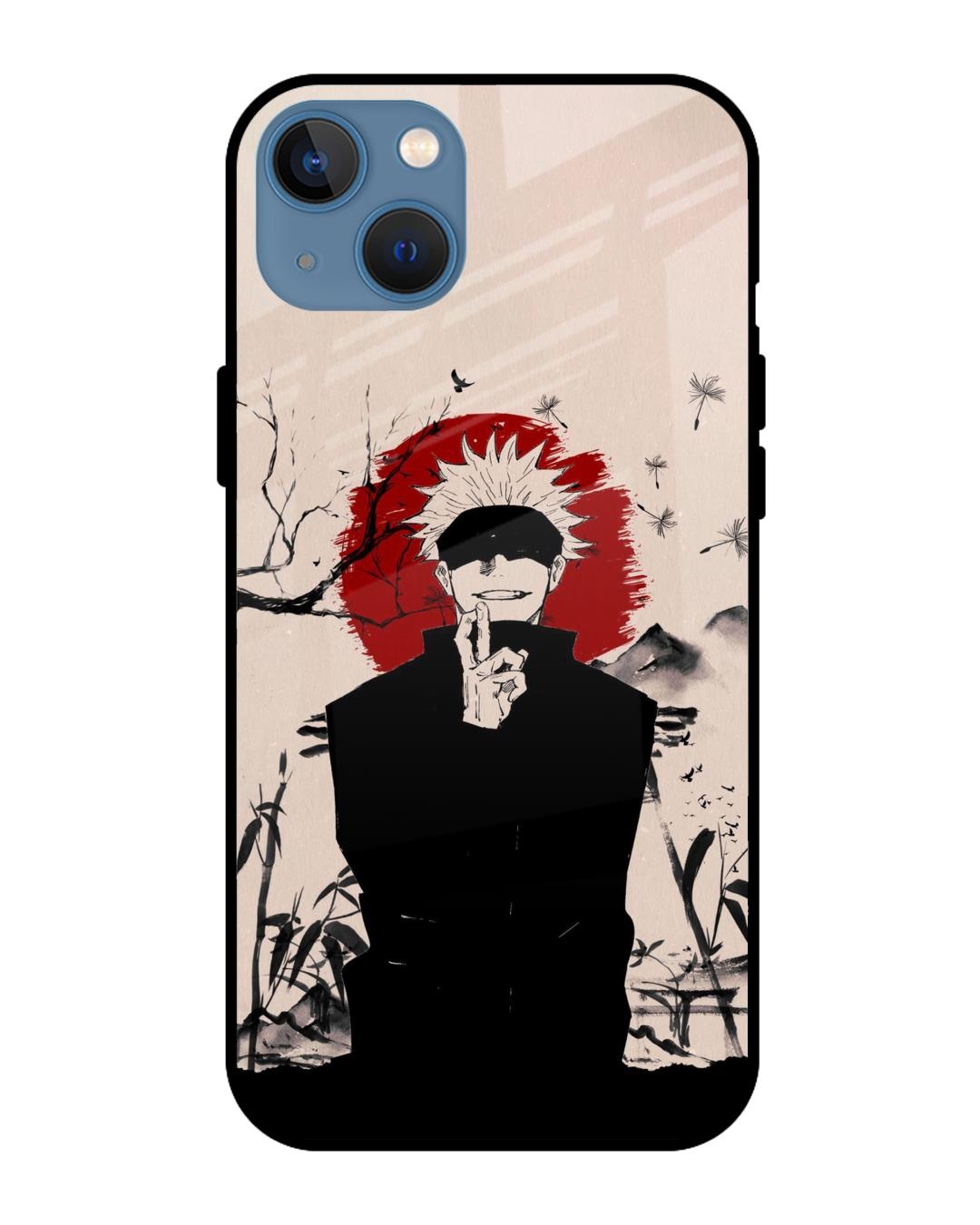 Shop Manga Series Premium Glass Case for Apple iPhone 13 (Shock Proof,Scratch Resistant)-Front
