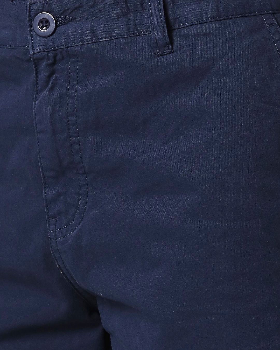 Shop Marine Blue Plain Shorts