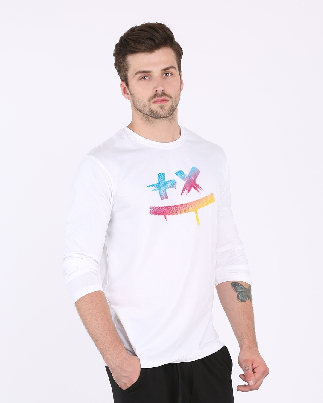 Shop Martin Garrix Colorful Full Sleeve T-Shirt-Back