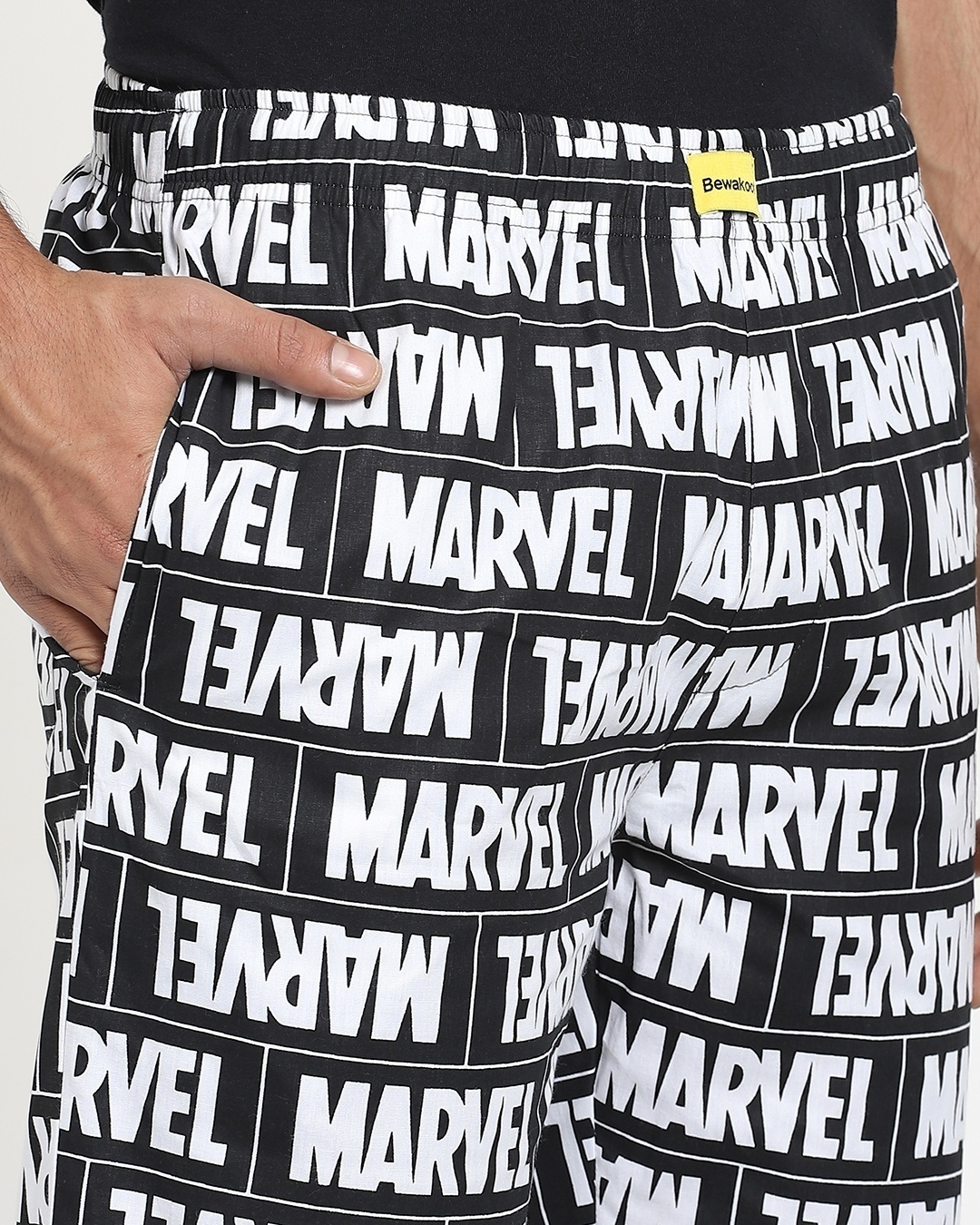 Shop Marvel-Black AOP Pyjama (FFHL)