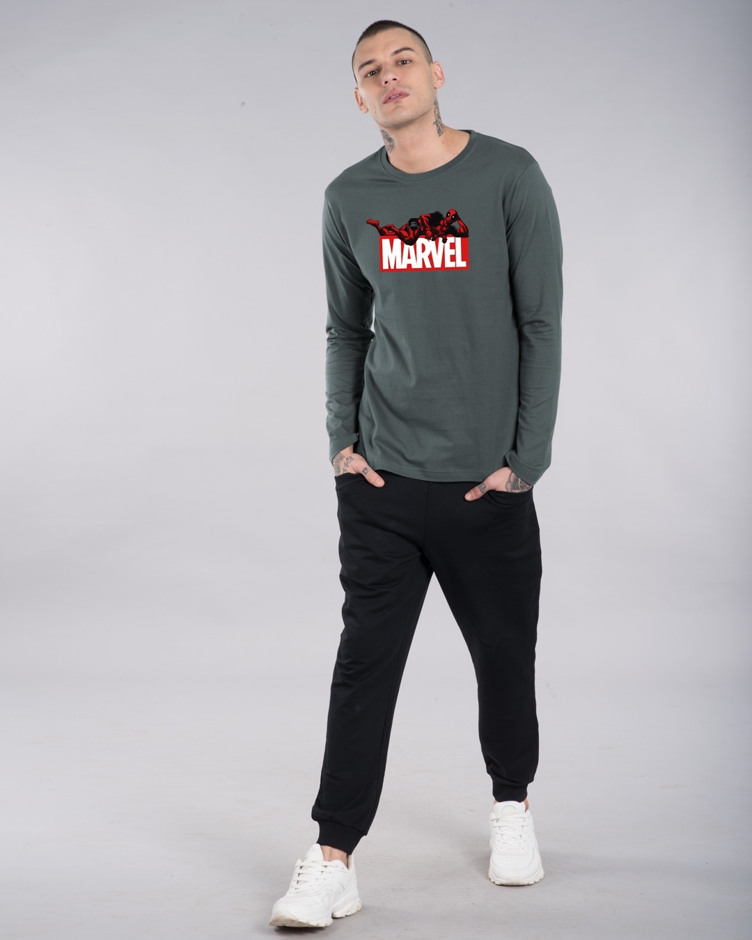 Shop Marvel Deadpool Full Sleeve T-Shirt (DPL)-Design