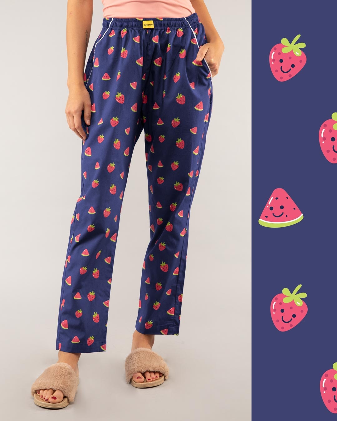 Shop Melon & Berries All Over Printed Pyjama-Front
