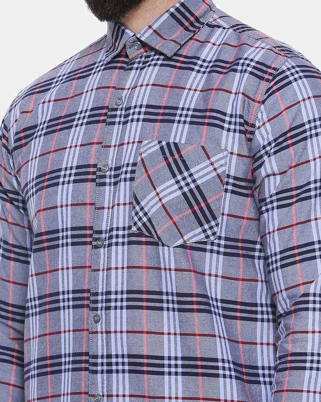 Shop Men Checks Stylish New Trends Spread Casual Shirt