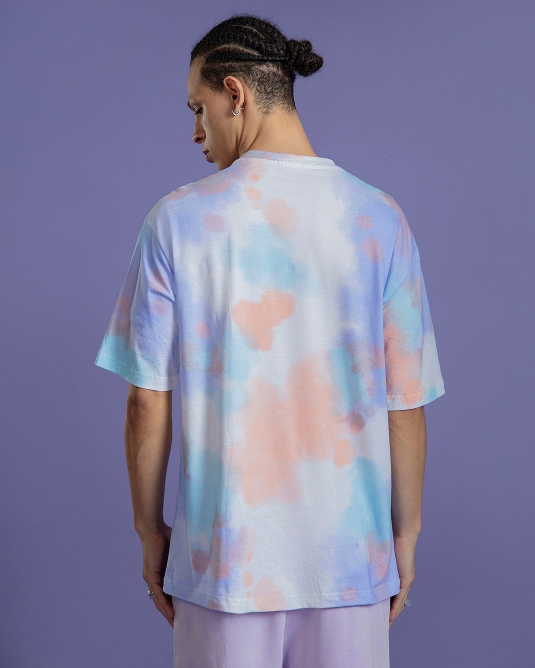Shop Men's Purple Ramen Lover Tie & Dye Oversized T-shirt-Design