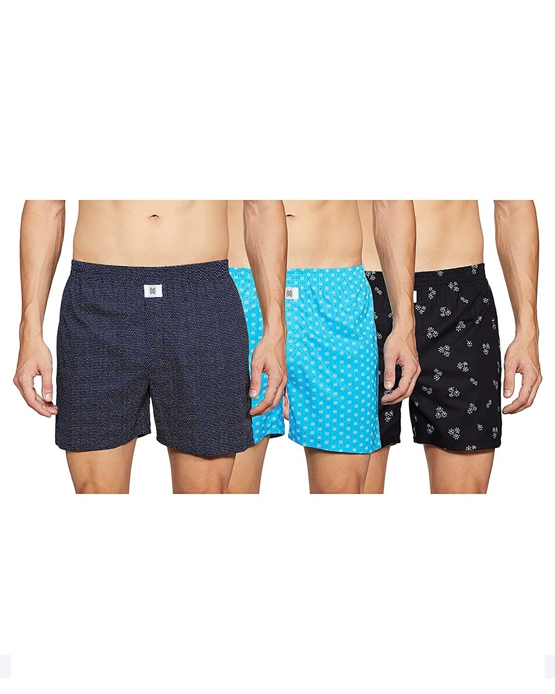 Buy Men's All Over Printed Cotton Boxers (Pack of 3) Online in India at ...