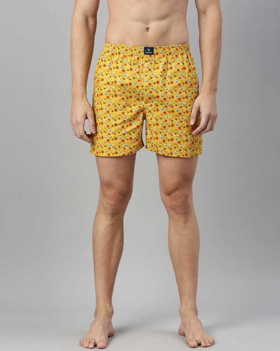 Buy Men's All Over Printed Cotton Boxers (Pack of 3) Online in India at ...