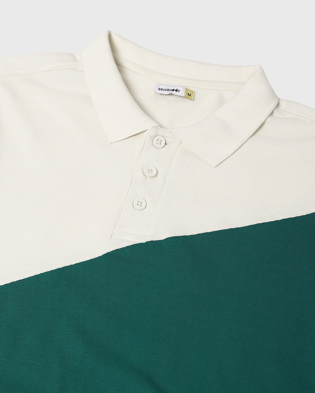 Yannick Color Block Polo / White