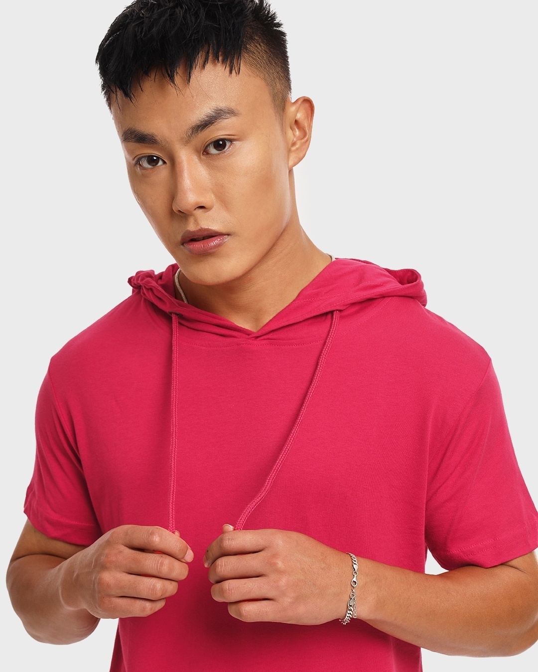 Buy Men's Auro Red Oversized Hoodie T-shirt for Men red Online at Bewakoof