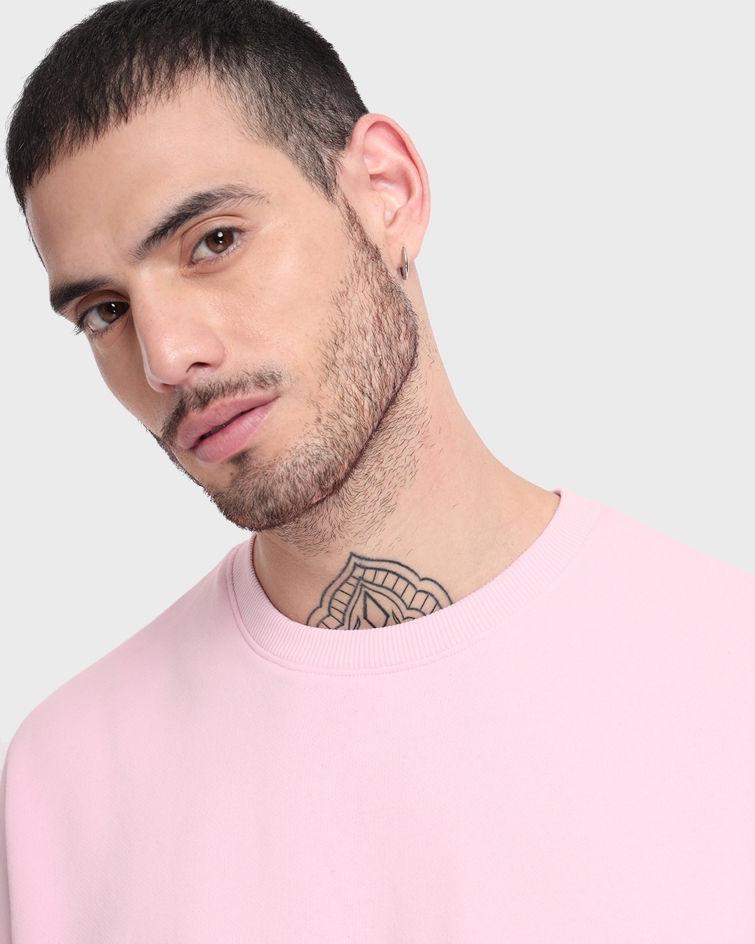 Shop Men's Barely Pink Oversized Sweatshirt