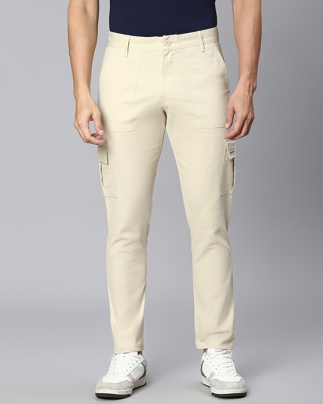 Regular Fit Cargo trousers - Light beige - Men | H&M IN