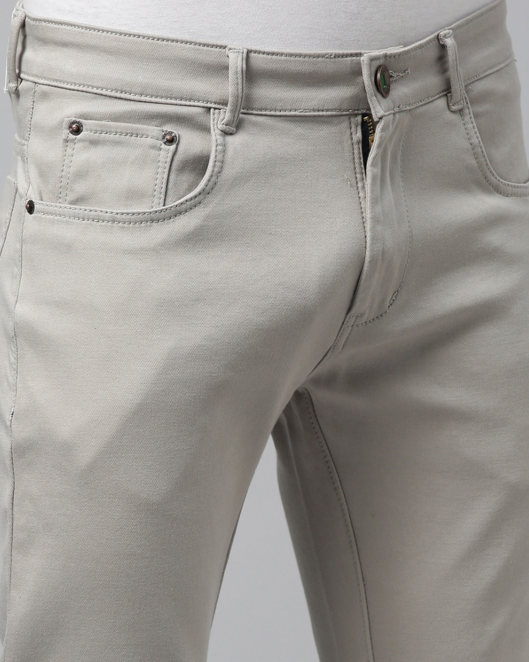 Buy Men's Beige Slim Fit Mid-Rise Jeans for Men Beige Online at Bewakoof