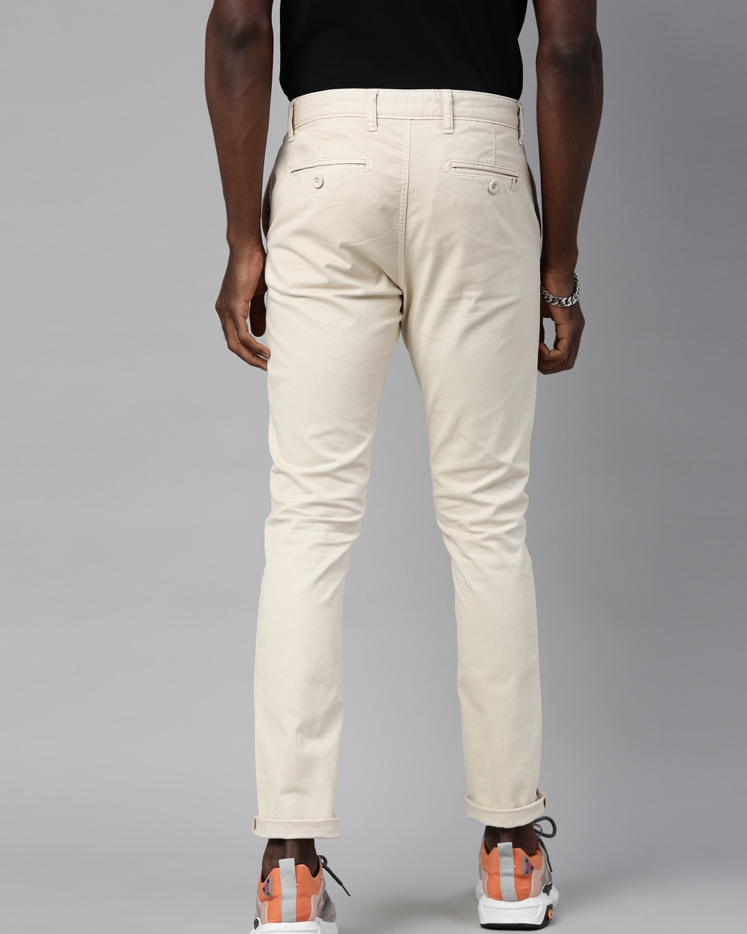 Buy Men's Beige Slim Fit Trousers for Men Beige Online at Bewakoof