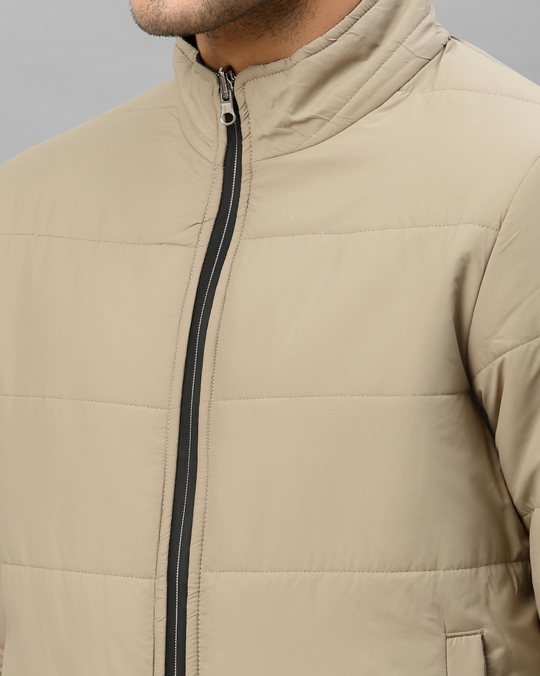 Buy Men's Beige Zipper Jacket for Men Beige Online at Bewakoof