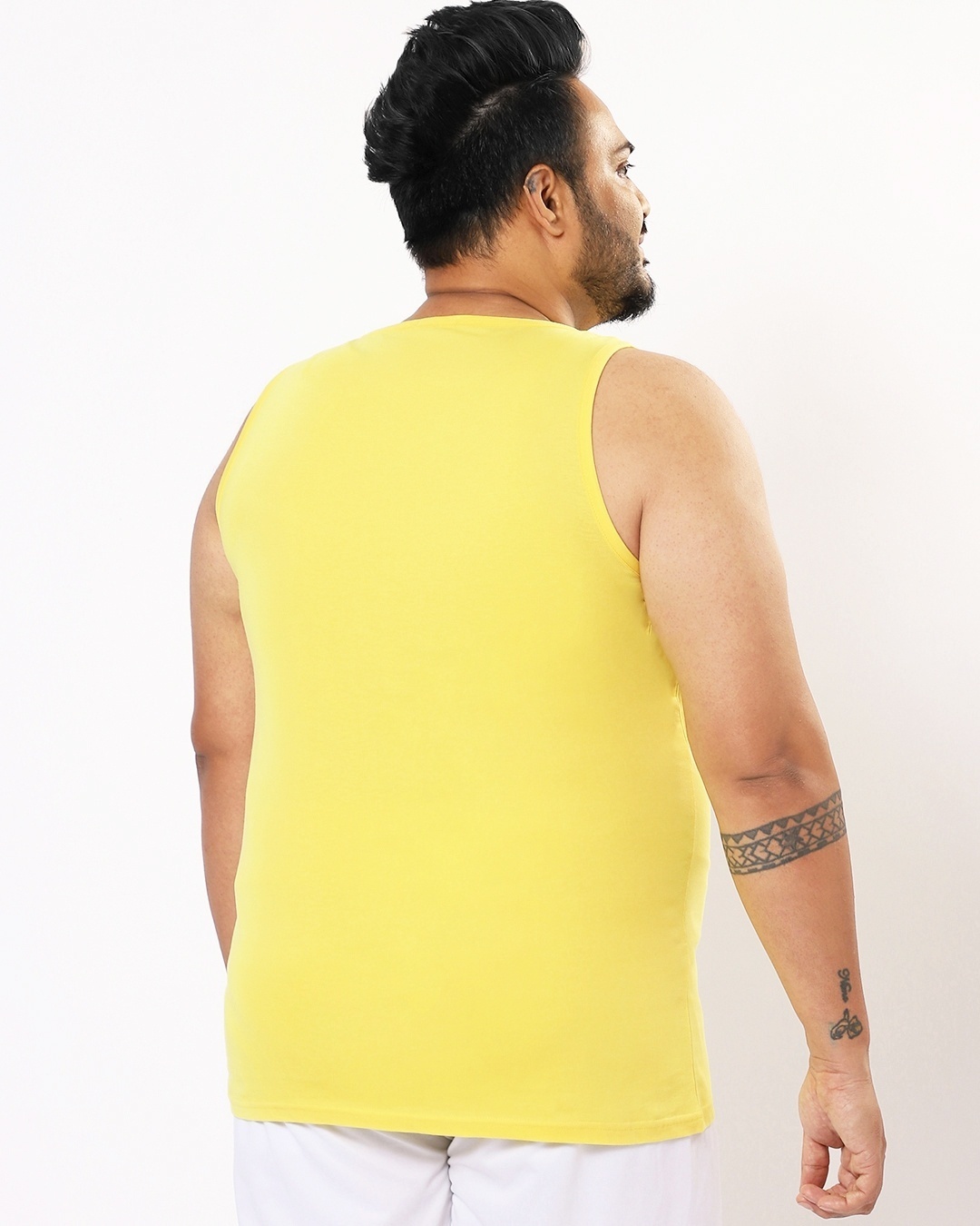 Shop Men's Birthday Yellow Plus Size Vest-Design