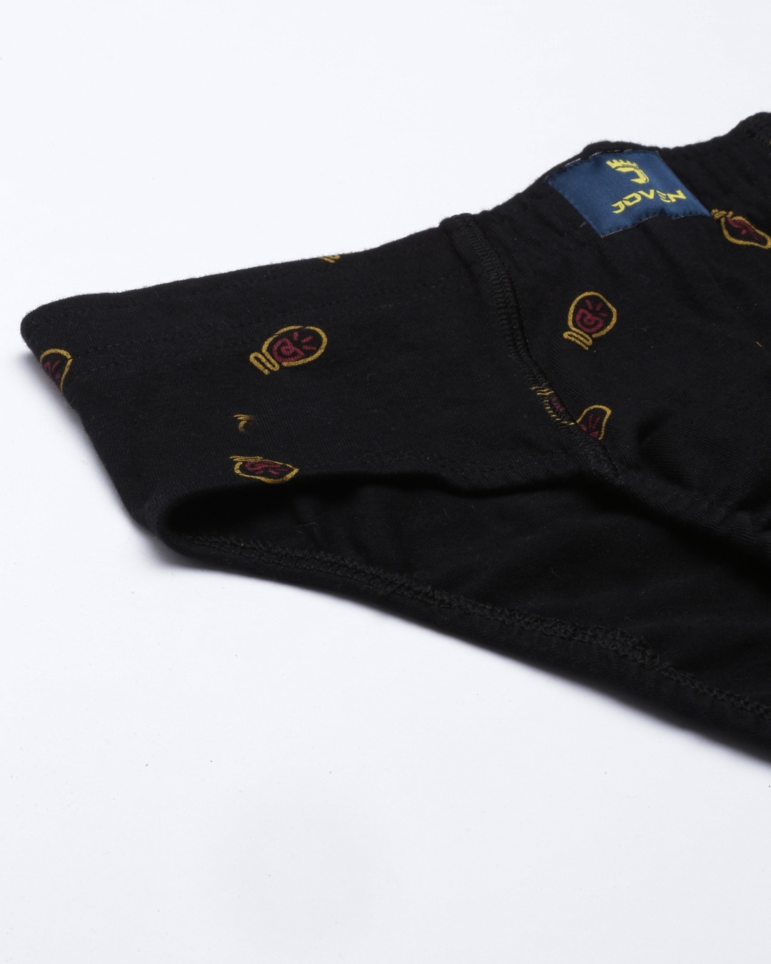 Buy Men's Black All Over Printed Briefs Online in India at Bewakoof