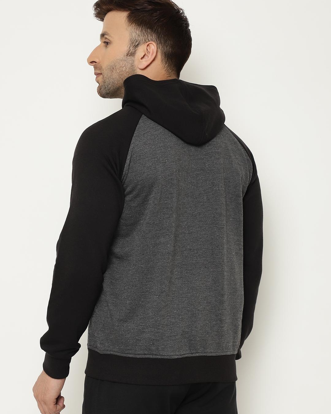 Men's Colorblocked Jacket,Black