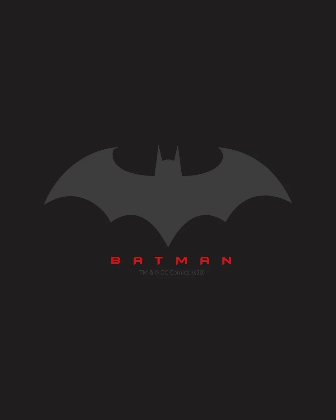 Shop Men's Black Batman Outline Logo T-shirt
