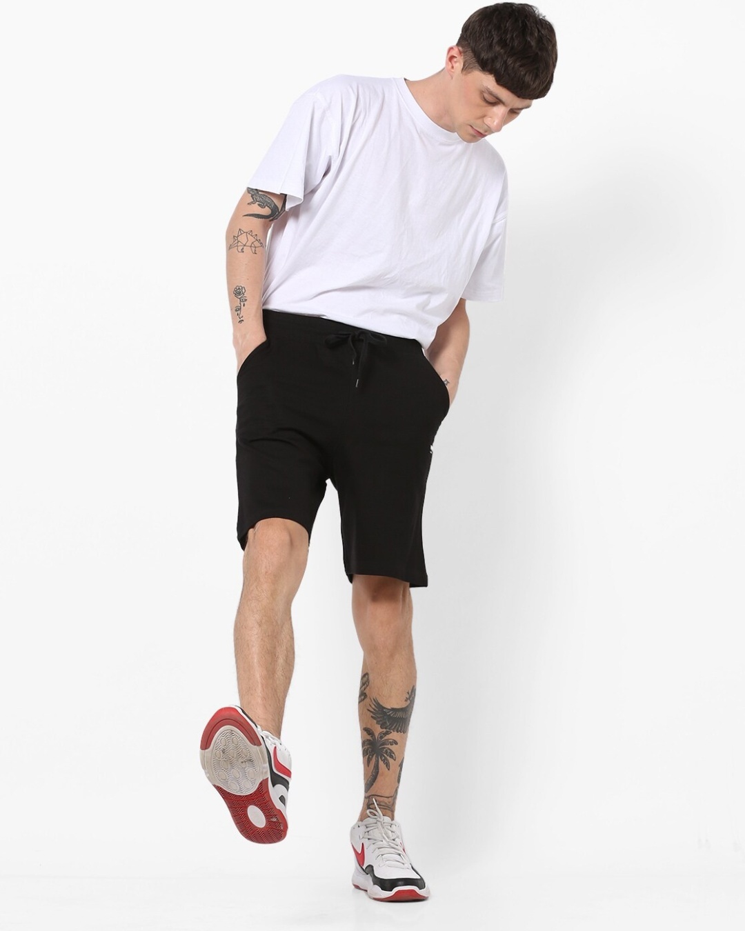 Buy Men's Black Casual Shorts for Men Black Online at Bewakoof