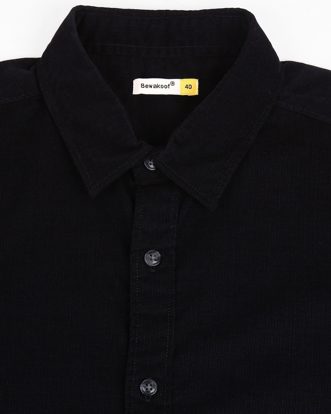 Buy Men's Black Casual Slim Fit Corduroy Shirt for Men black Online at ...