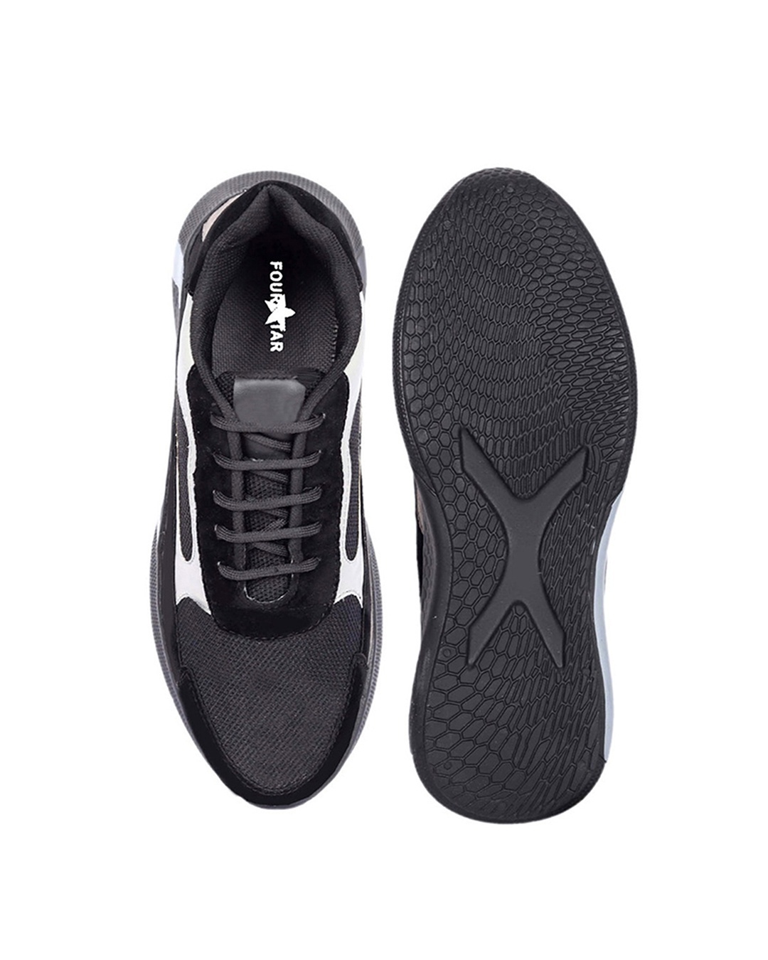 Shop Men's Black Color Block Casual Shoes