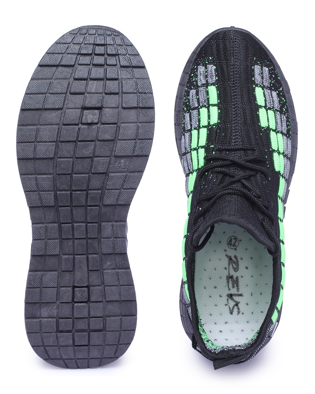Shop Men's Black Color Block Lace-Up Sneakers