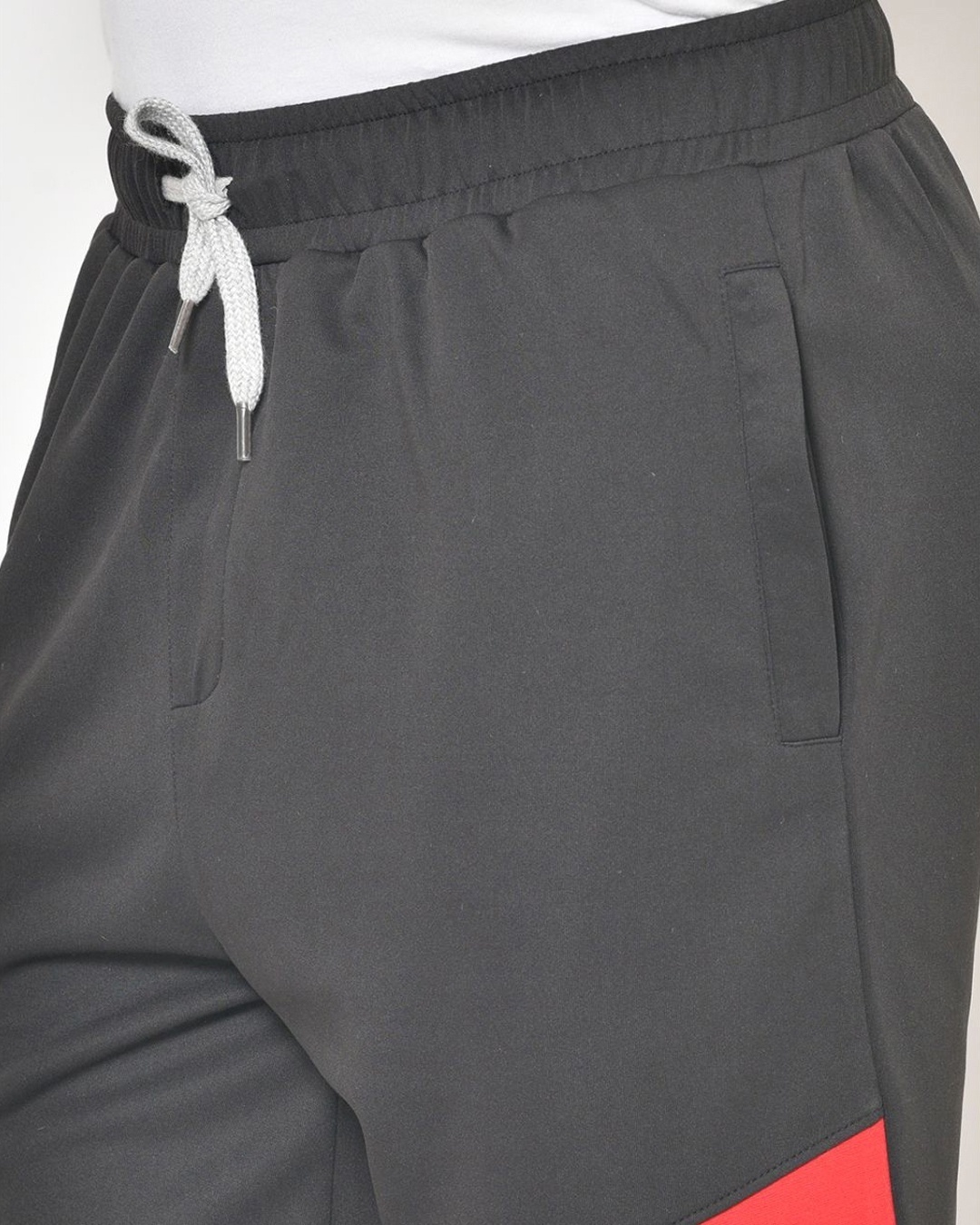 Shop Men's Black Color Block Shorts