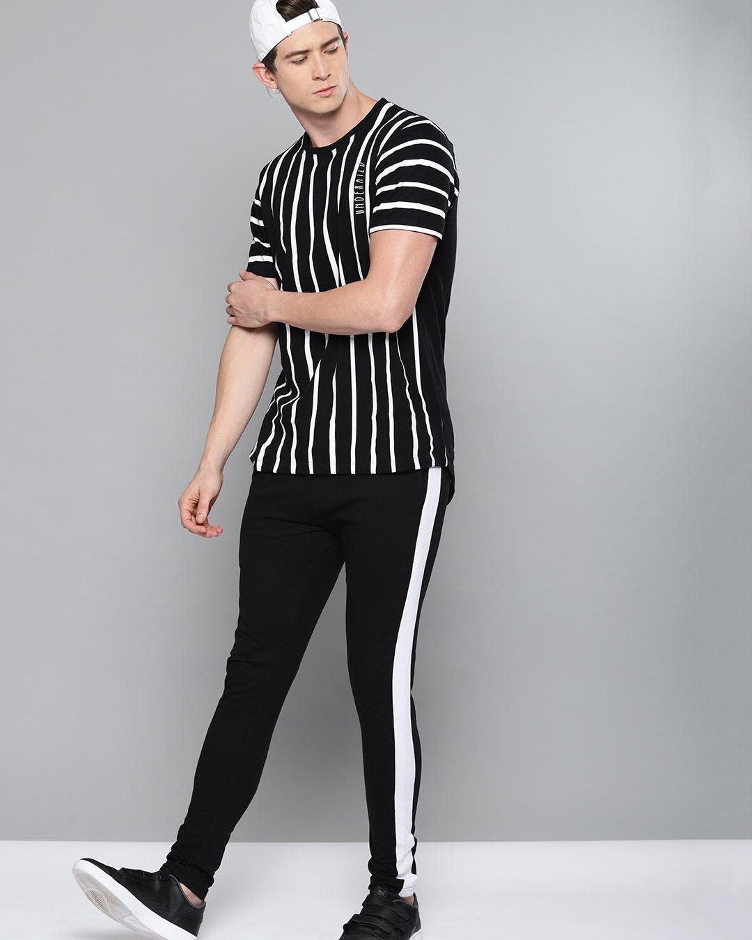 color block track pants mens