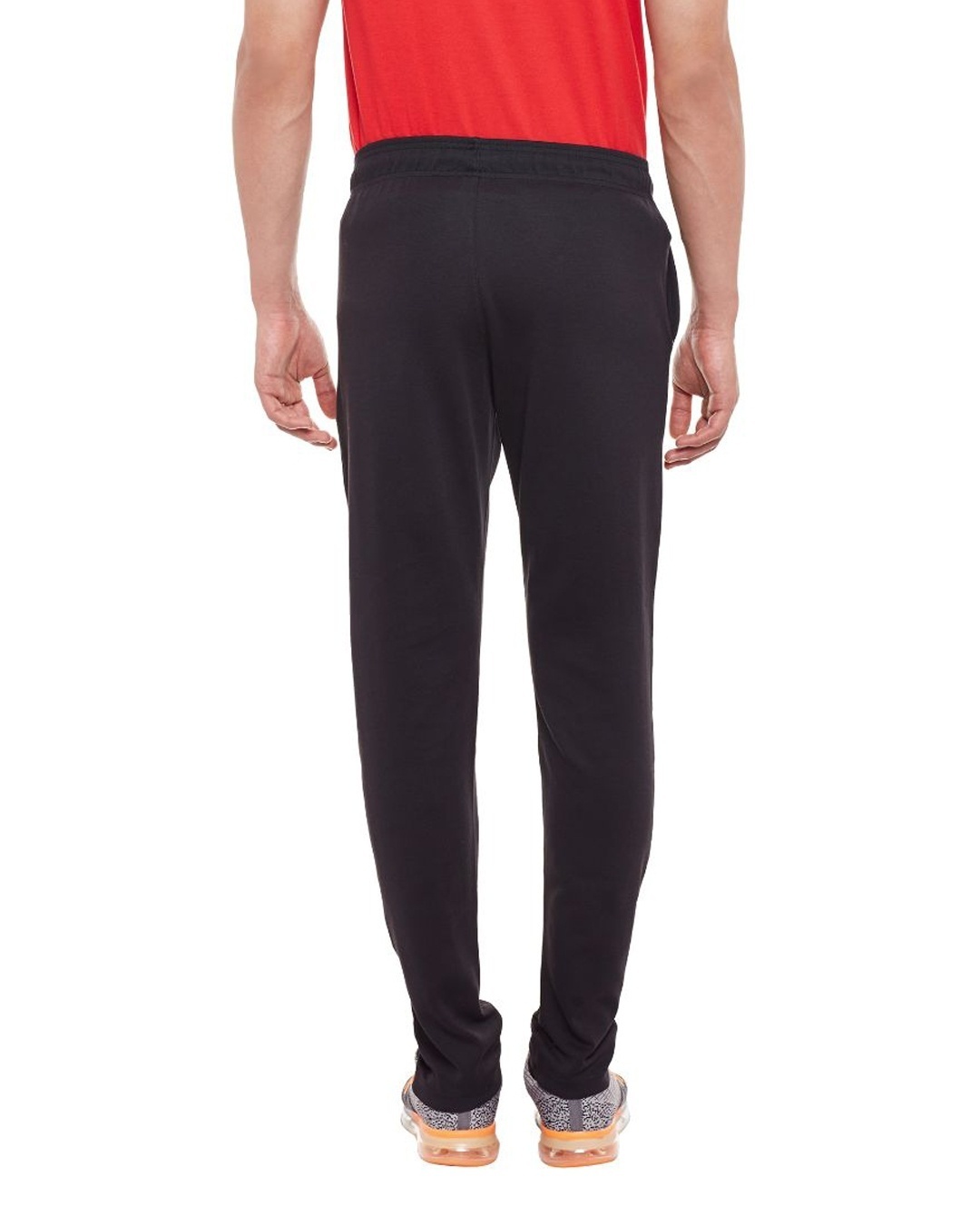 Buy Men's Black Core Performance Slim Fit Track Pants for Men Black ...