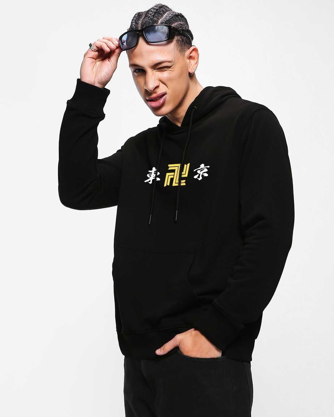 Buy Men's Black Draken Tokyo Graphic Printed Oversized Hoodies Online ...