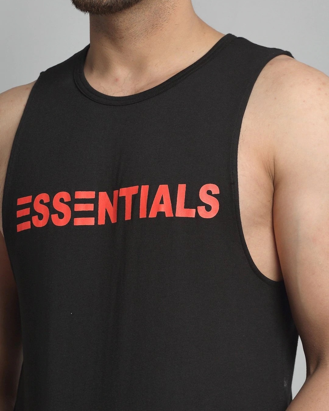 Shop Men's Black Essentials Typography T-shirt