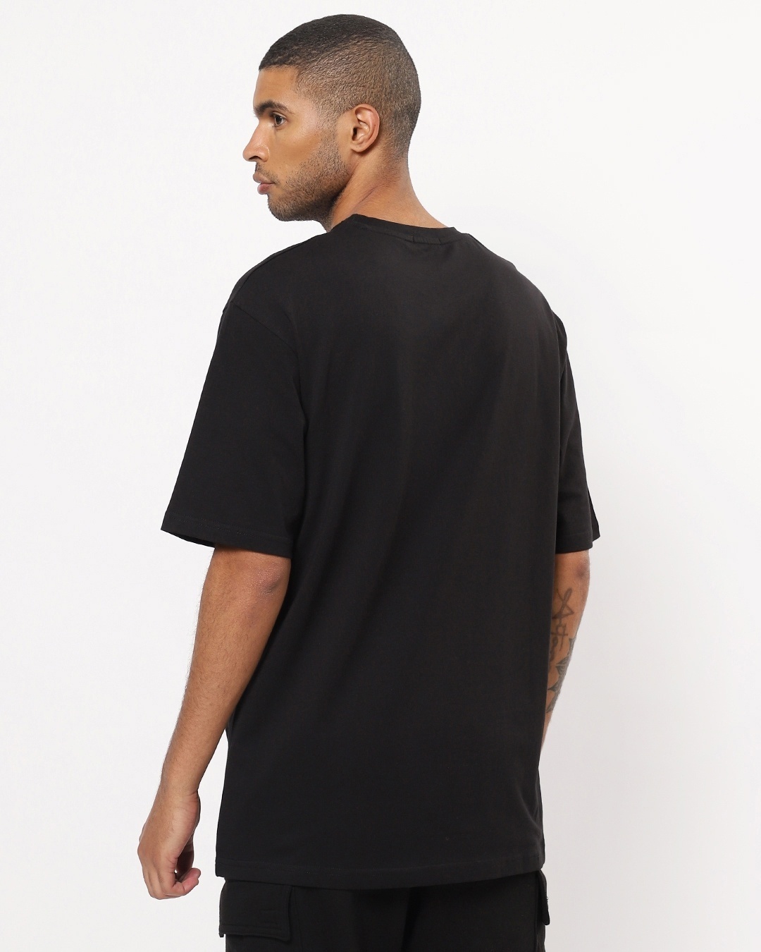 Shop Men's Black Feeling Classy Typography Oversized T-shirt