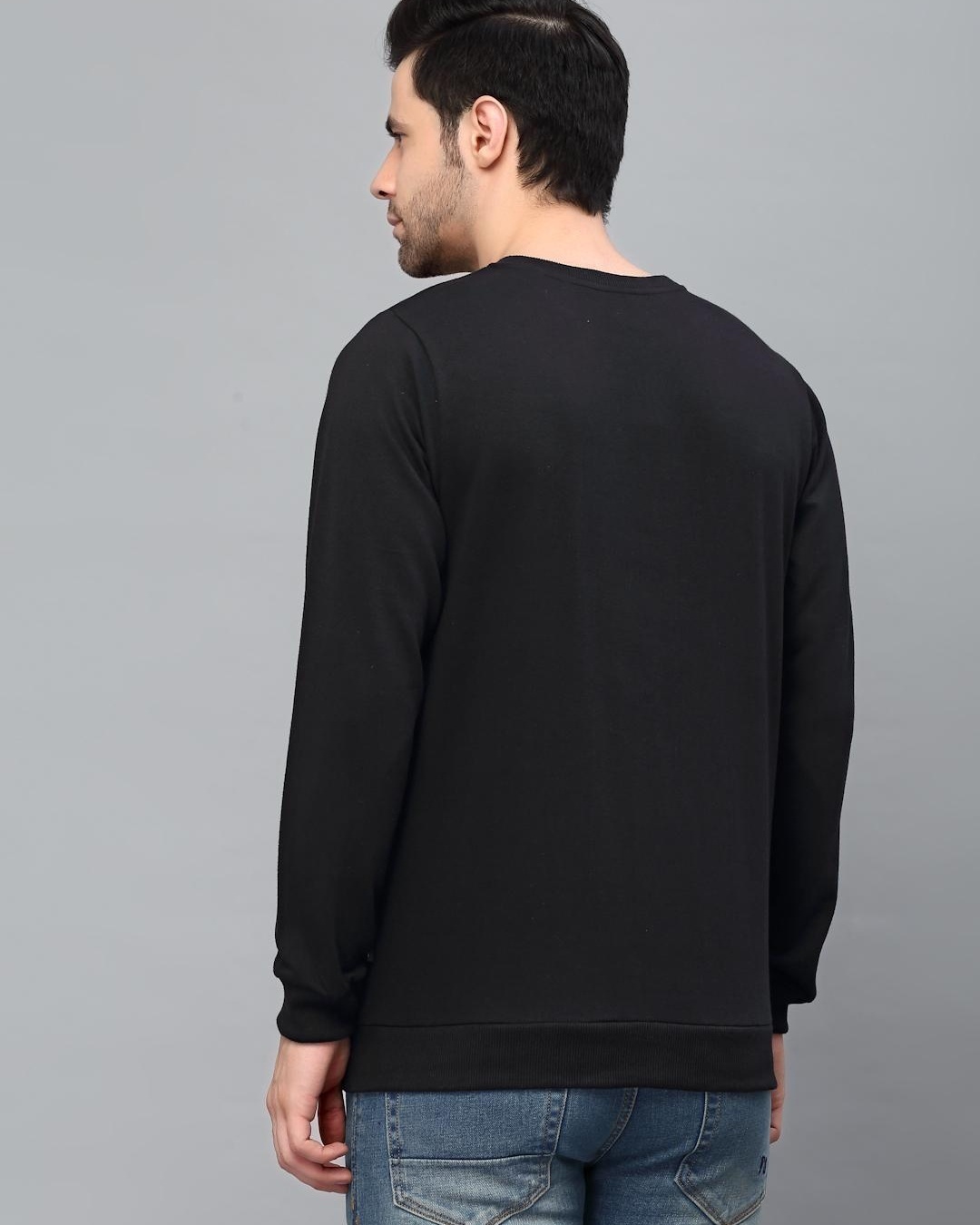 Shop Men's Black Find a Way Typography Slim Fit Sweatshirt-Full