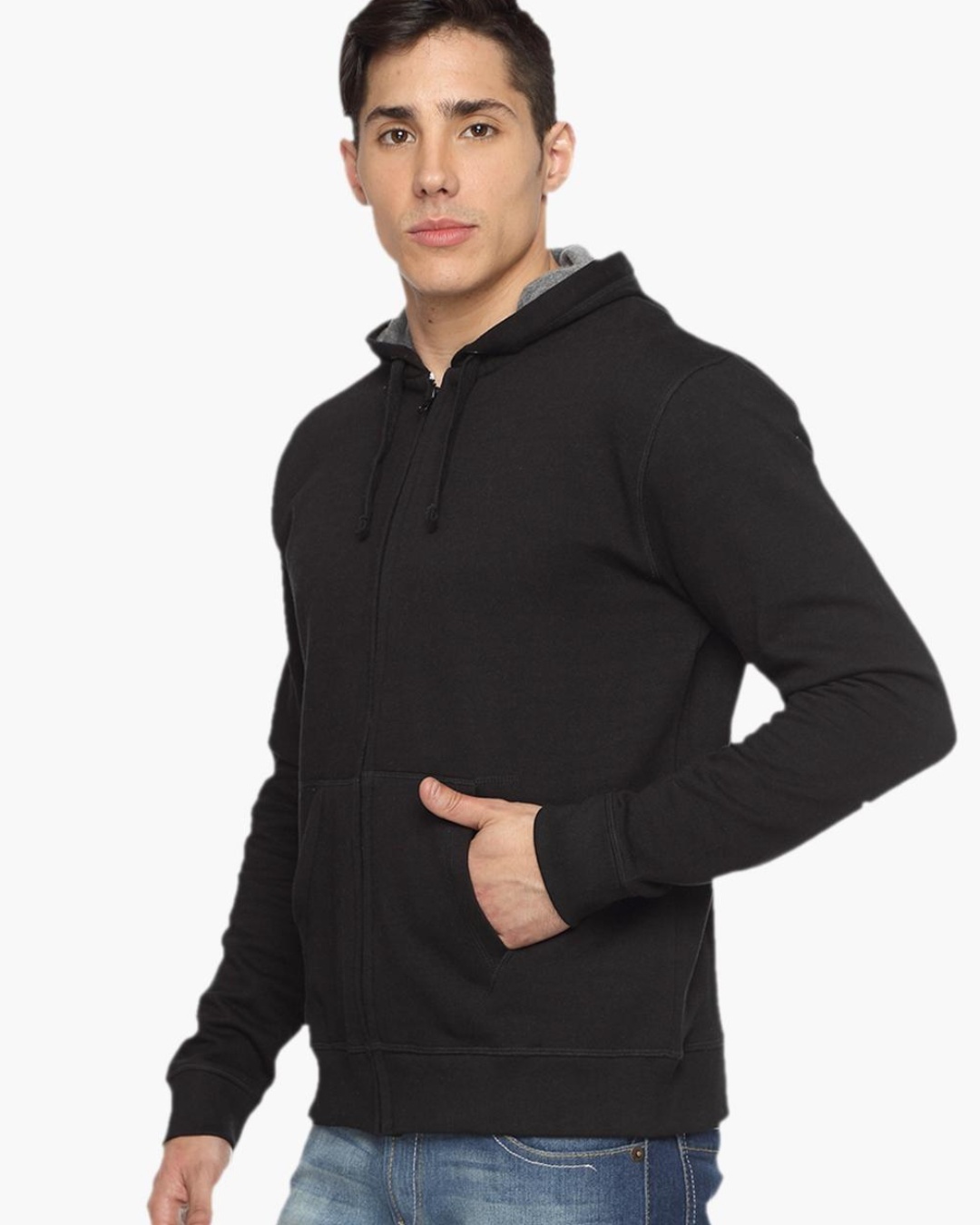 Buy Men's Black Hoodie for Men Black Online at Bewakoof